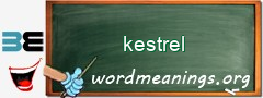 WordMeaning blackboard for kestrel